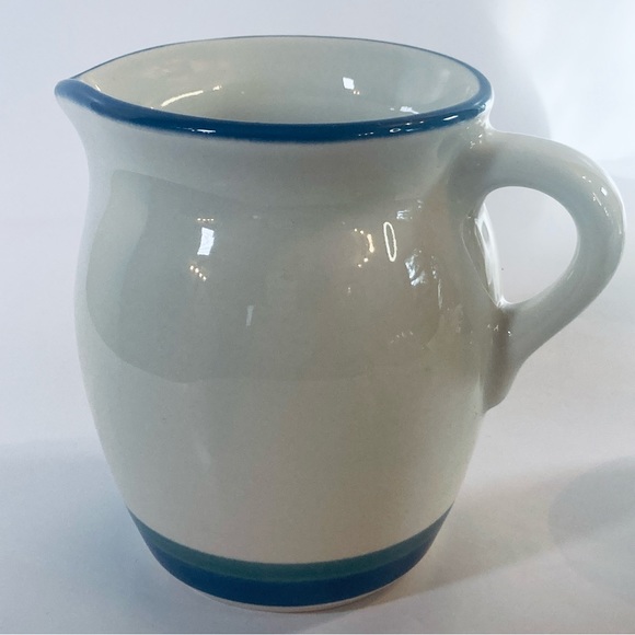 Pfaltzgraff Northwinds Creamer Vintage USA Blue Green No Chips or Cracks - Picture 5 of 6